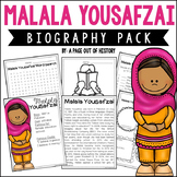 Malala Yousafzai Biography Unit Pack Womens History