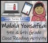 Malala Yousafzai Close Reading Activity Digital & Print | 