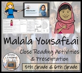 Malala Yousafzai Close Reading Comprehension Activity | 5t