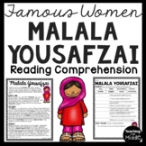 Malala Yousafzai Reading Comprehension Passage Famous Wome