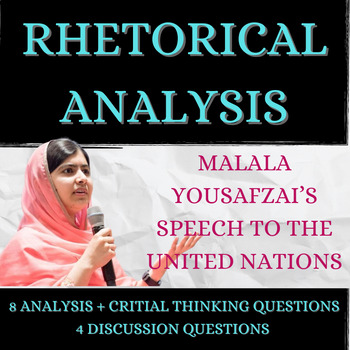 Preview of Rhetorical Appeals in Modern Speeches | Malala Yousafazai Analysis 