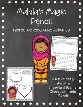 Preview of Malala's Magic Pencil - Interactive Read Aloud Activities