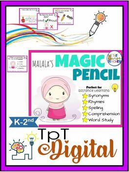 Preview of Malala's Magic Pencil | Spring Reading Comprehension | Women's History Month
