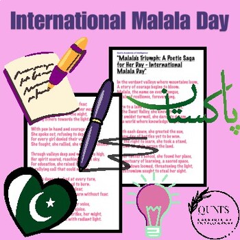 Preview of Malala's Triumph A Poetic Saga for Her Day International Malala Day" 12th July!