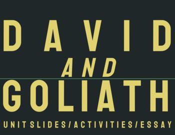 Preview of Malcolm Gladwell's David and Goliath - Unit Slides/Activities/Essay