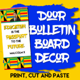 Malcolm X Door Bulletin Board Decorations Black History