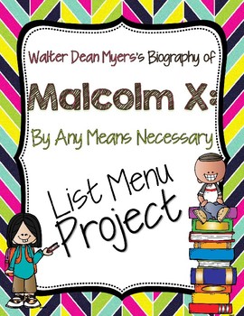 Preview of Malcolm X List Menu Project