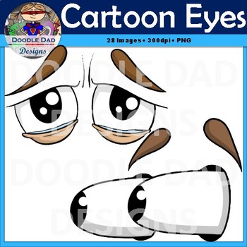 happy male cartoon eyes