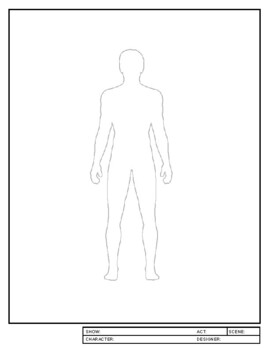 male body template