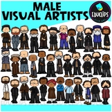 Male Visual Artists Clip Art Set {Educlips Clipart}