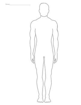 Male body silhouette by CozyChaiCreations