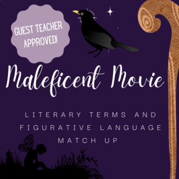 Preview of Maleficent Literary Terms and Figurative Language Match Up