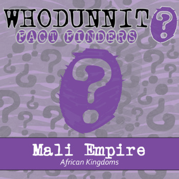 Preview of Mali Empire Whodunnit Activity - Printable & Digital Game Options