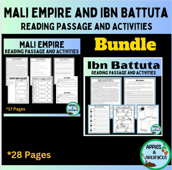 Preview of Mali Empire and Ibn Battuta Reading Passage and Activities Bundle