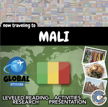 Preview of Mali - Global Studies - Leveled Reading, Activities, Slides & Digital INB