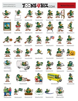 Preview of Duck Clipart Set