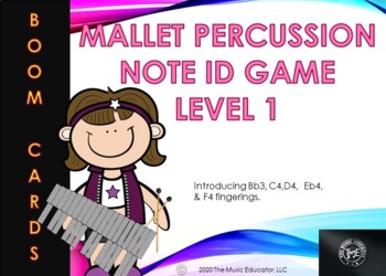 Preview of Mallet Percussion Note ID Game - Level 1