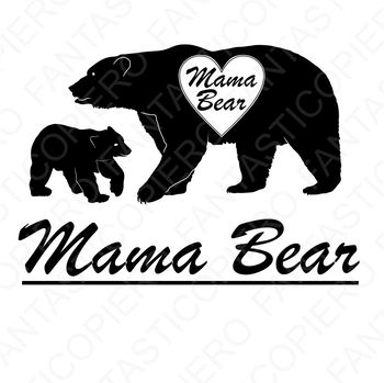 Download Mama Bear SVG files for Silhouette Cameo and Cricut. by ...
