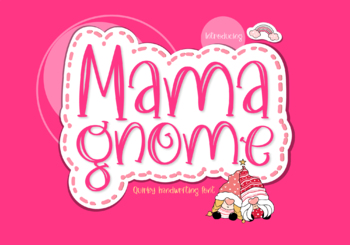 Preview of Mama Gnome : Procreate font, Digital Font otf, ttf, Quirky handwriting font