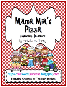 Preview of Mama Mia's Pizza {beginning fractions} FREEBIE
