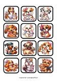 Mama and Baby Dogs Memory Game - 31 Images