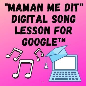 Preview of Maman Me Dit | French Google™  Lesson | Verb Dire | La Fête des Mères