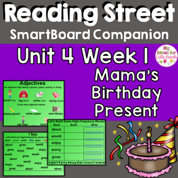 Preview of Mama's Birthday Present SmartBoard Companion 1st First Grade