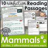 Mammal Reading Comprehension Passages