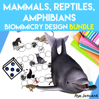Preview of Mammal Reptile Amphibian Bundle | Biomimicry Design Nature Compatible with NGSS