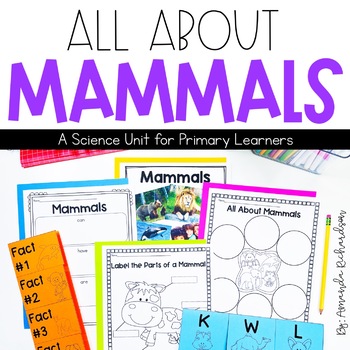 Preview of Mammals Unit: Attributes, Life Cycles, Interactive Notebook Pages and More