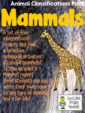 Mammals - Animal Classifications Pack - Posters & Notebook pages