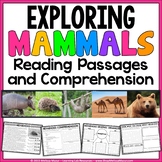 Mammals - Animals Reading Passages and Comprehension Worksheets