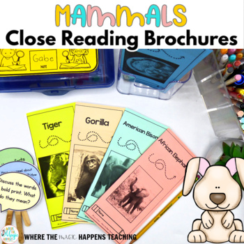 Preview of Mammals Close Reading Passages - Reading Comprehension