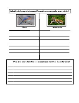 Mammals, Reptiles, Birds, Fish, and Amphibians: Compare and Contrast