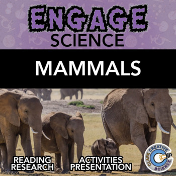 Preview of Mammals Resources - Leveled Reading, Printable Activities, Notes & Slides