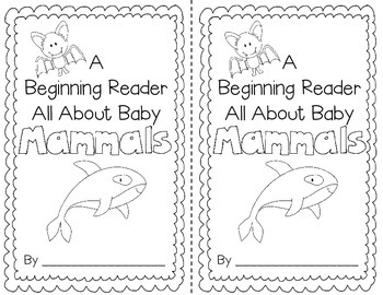 Mammals for the Beginning Reader by Miss Hellen's Hippos | TpT