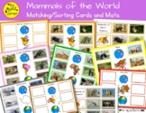 Mammals of the World - Matching/Sorting Mats and Cards