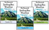Mammoth Spelling Bee Word Lists