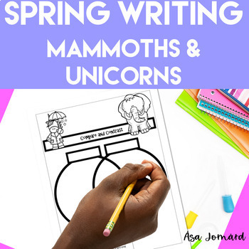 Preview of Spring Writing Fiction |  Nonfiction | Mammoth | Unicorns | Writing Papers