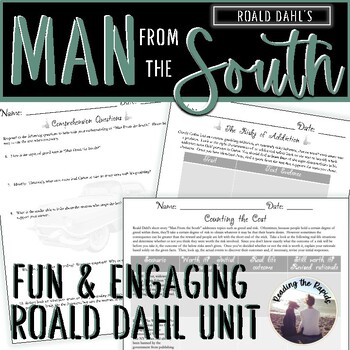 Preview of Man From the South Roald Dahl Short Story Unit Analysis Lesson Activities