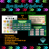 Man Made and Natural Sounds Lesson & Music Bingo