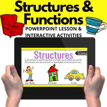 Preview of Man-Made and Natural Structures PowerPoint Lesson- Structures & their Functions