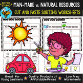 Man-Made vs Natural Resources | Category Sort | Cut and Pa