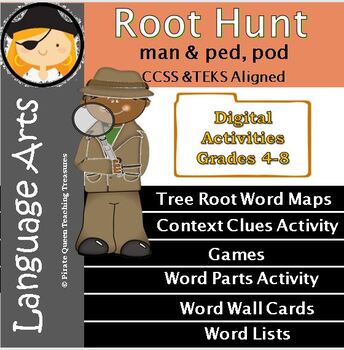 Preview of Man & Ped Root Clues/Digital Activity