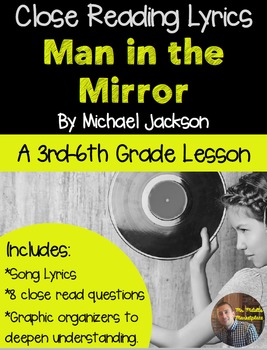 Preview of Poetry They Will LOVE: "Man in the Mirror" by Michael Jackson-Reading Lyrics