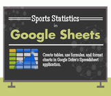 Manage Sports Statistics in Google Drive / Google Sheets -