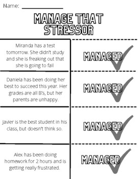 Preview of Manage That Academic Stressor