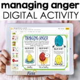 Managing Anger Digital Activity for Google Classroom Dista