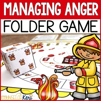 Preview of Managing Anger File Folder Game Anger Management Counseling Game 
