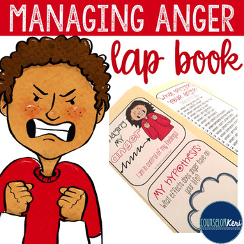 Preview of Anger Management Activities: Managing Anger Interactive Lap Book Activity